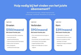 Flexibele Plannen Voor Elke Klant