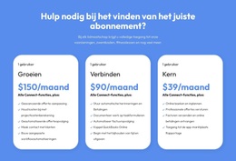 Flexibele Plannen Voor Elke Klant