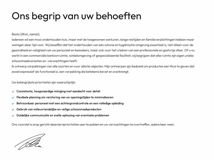 Offerte op maat Website ontwerp