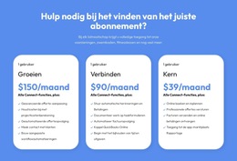 Flexibele Plannen Voor Elke Klant