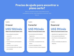 Planos Flexíveis Para Cada Cliente Modelo HTML