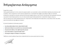 Özel Danışmanlık Teklifi