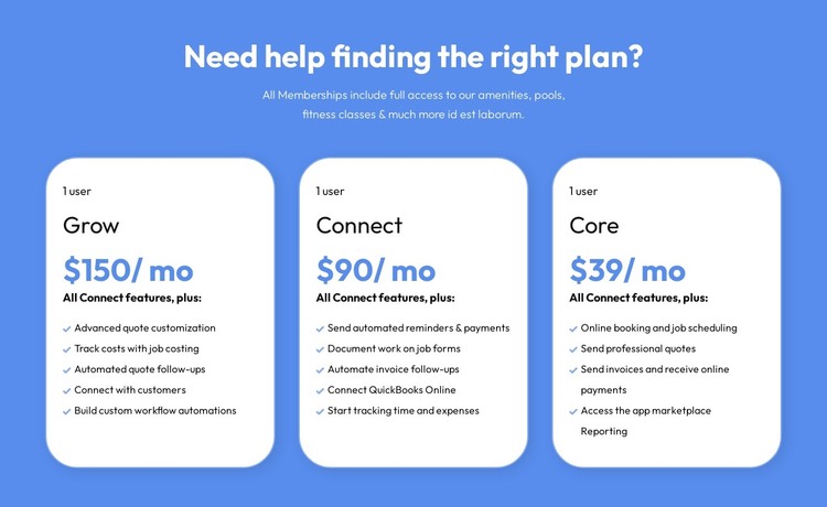 Flexible plans for every client WordPress Theme