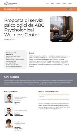 Centro di benessere psicologico Modelli CSS