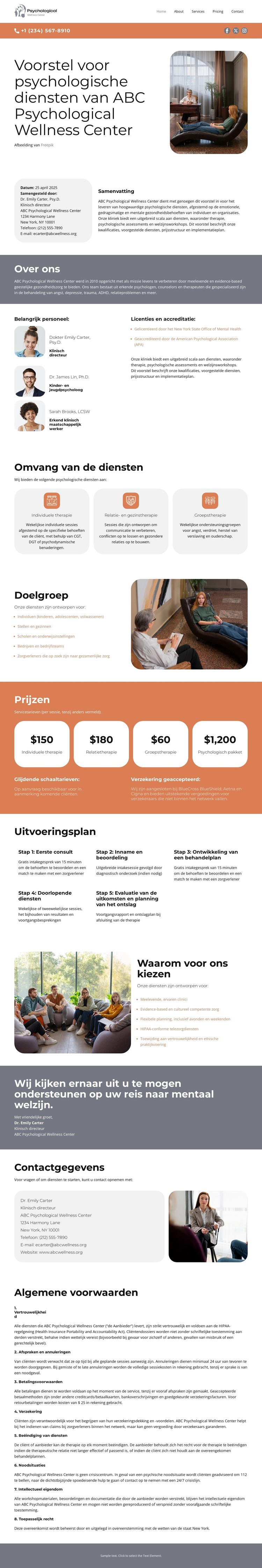 Psychologisch Wellnesscentrum CSS-sjabloon