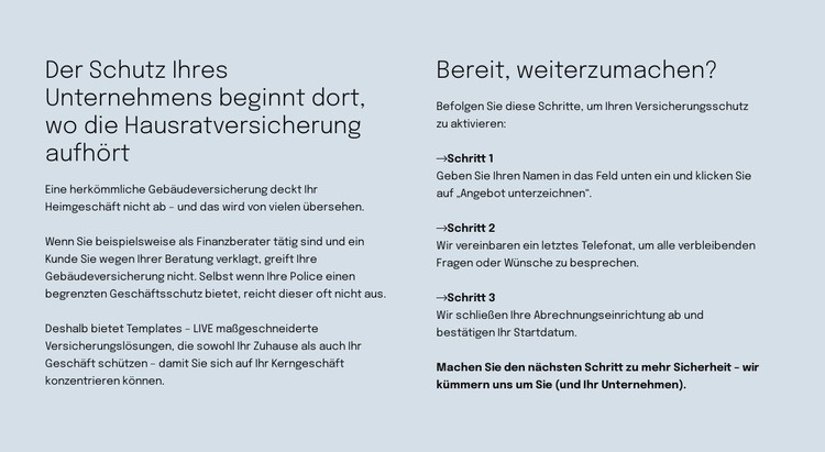 Intelligente Versicherung Vorlage