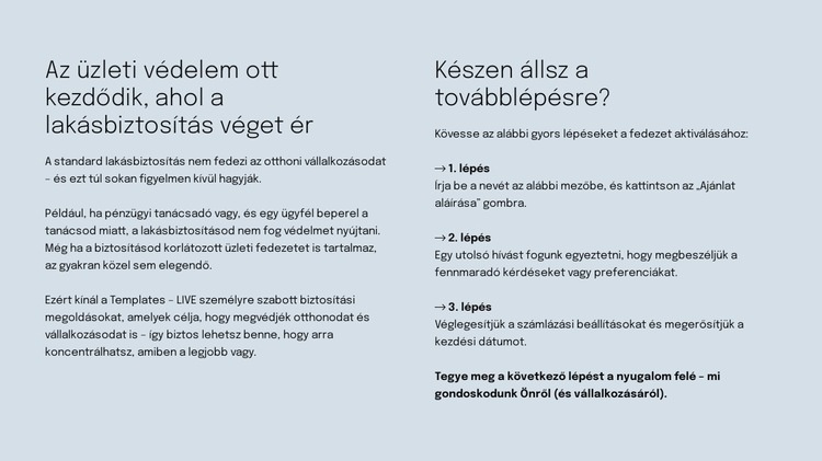 Okos biztosítás HTML Sablon