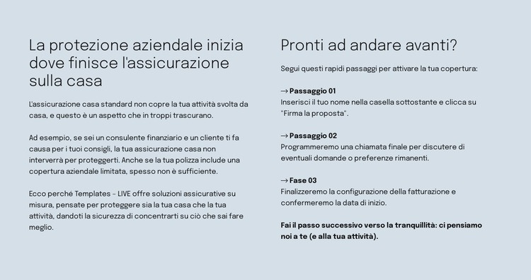 Assicurazione intelligente Progettazione di siti web