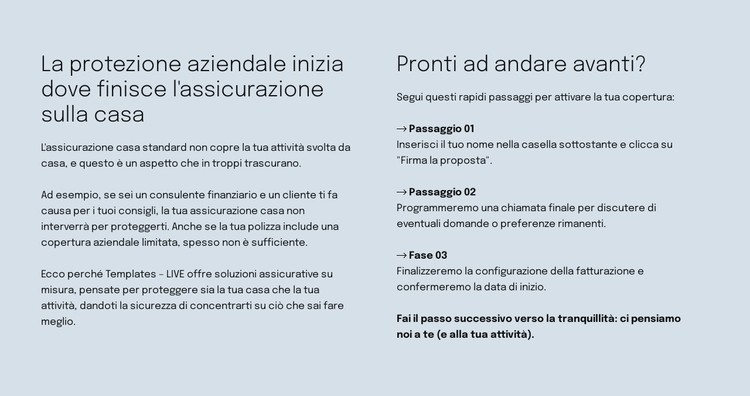 Assicurazione intelligente Modello CSS