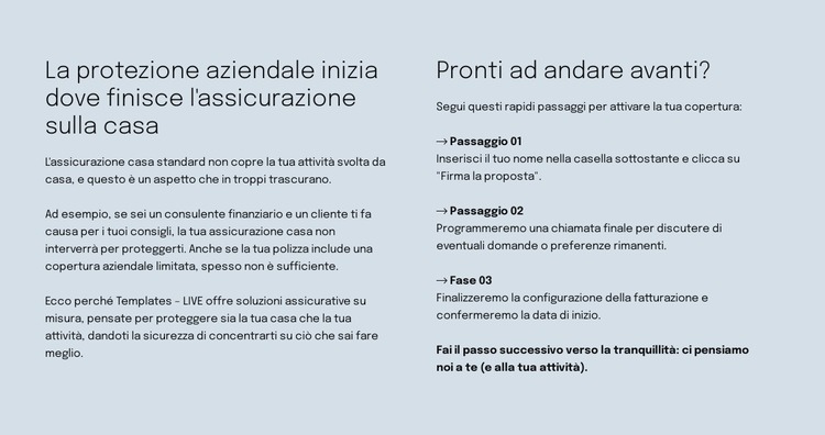 Assicurazione intelligente Modello HTML5