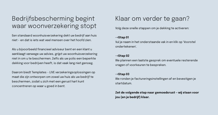 Slimme verzekering Website ontwerp