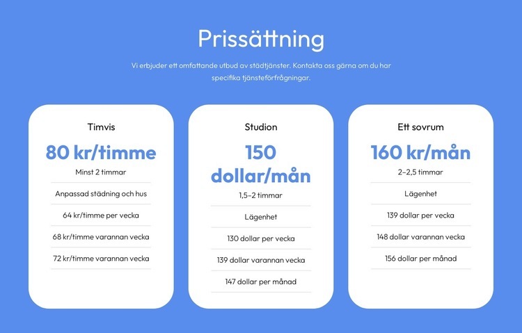 Prisvärda konsultlösningar HTML-mall