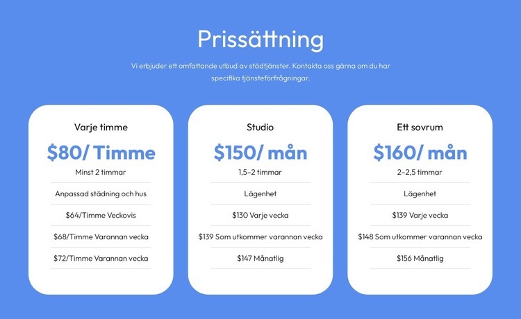 Prisvärda konsultlösningar Webbplats mall