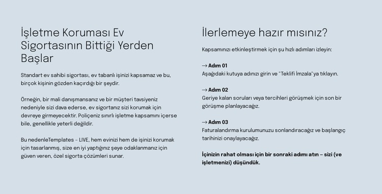 Akıllı sigorta Web sitesi tasarımı