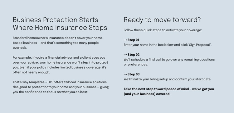 Smart insurance Landing Page