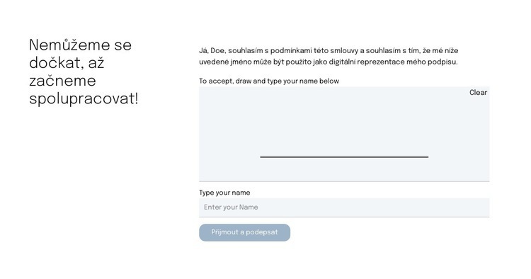 Kontaktní formulář pro stránku s nabídkami Šablona HTML
