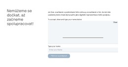 Funkce Rozvržení Motivu Pro Kontaktní Formulář Pro Stránku S Nabídkami