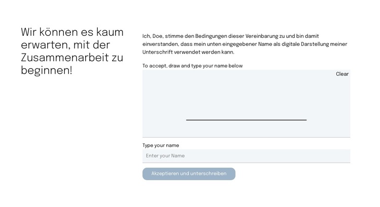 Kontaktformular für die Angebotsseite WordPress-Theme