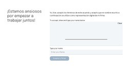 Formulario De Contacto Para La Página De Propuestas - Diseño De Sitio Web Sencillo