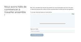 Formulaire De Contact Pour La Page De Proposition Site Web De Commerce Électronique