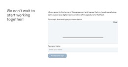 Contact Form For Proposal Page - Free Template