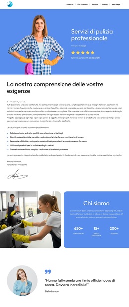 Proposta Di Pulizia - Tema WordPress Semplice