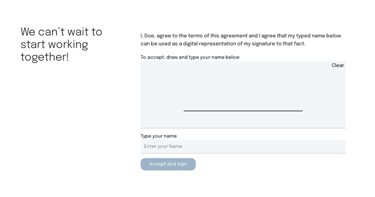 Contact form for proposal page Joomla Template