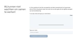 Contactformulier Voor De Voorstelpagina E-Commercewebsite