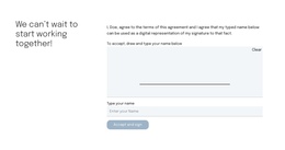 Contact Form For Proposal Page - Page Theme