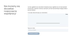 Formularz Kontaktowy Dla Strony Z Ofertą Witryna E-Commerce