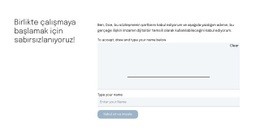 Teklif Sayfası Için Iletişim Formu