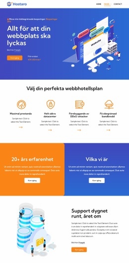 Kraftfull webbhotell Mallar