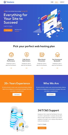 Powerful hosting - Template by Nicepage