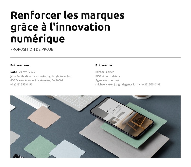 Améliorer la productivité de l'équipe Modèle de site Web