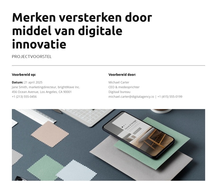 Verbeter de teamproductiviteit Website sjabloon