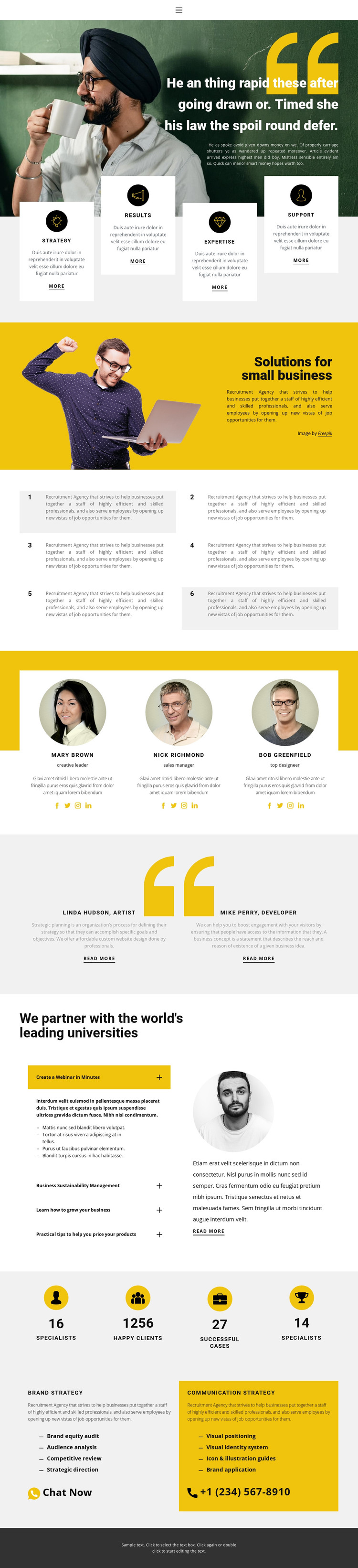 Correct business building HTML Template