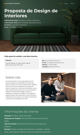 Interiores de luxo Designs de sites