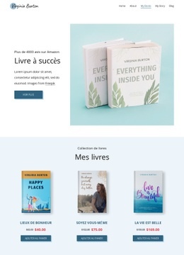 Librairie - Inspiration Pour Une Maquette De Site Web