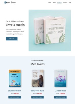 Librairie Modèle De Site Web CSS