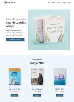 HTML Landing For Könyvesbolt