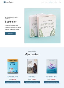 Boekwinkel CSS-Websitesjabloon