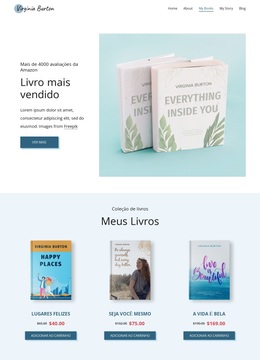 Tema WordPress Multifuncional Para Livraria