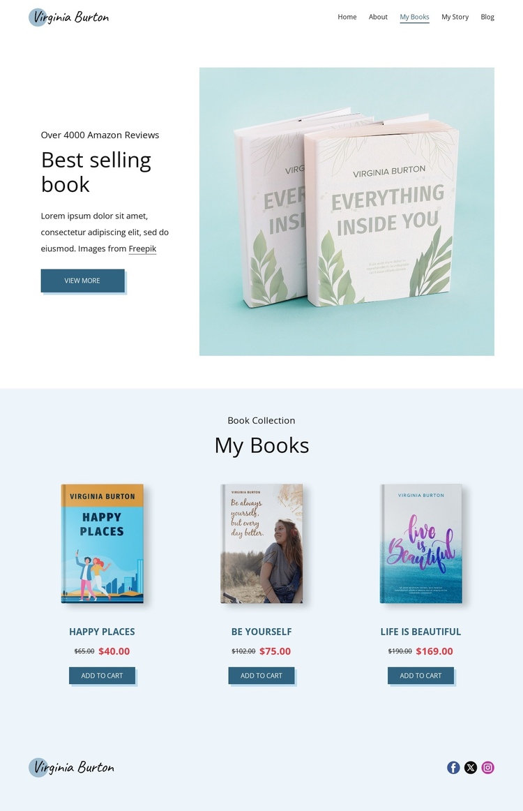 Bookstore Website Builder Software