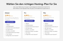 Hosting-Plan - Kostenlos Herunterladbare Joomla-Vorlage