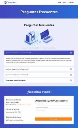 Tus Preguntas, Contestadas: Página De Destino Fácil De Usar