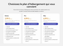 Plan D'Hébergement - Maquette De Site Web Polyvalente