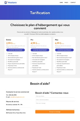 Plans D'Hébergement