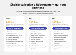 Plan D'Hébergement
