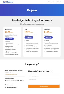 Hostingplannen WordPress-thema's