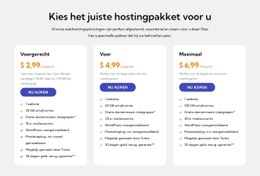 Hostingplan Website Ontwerp